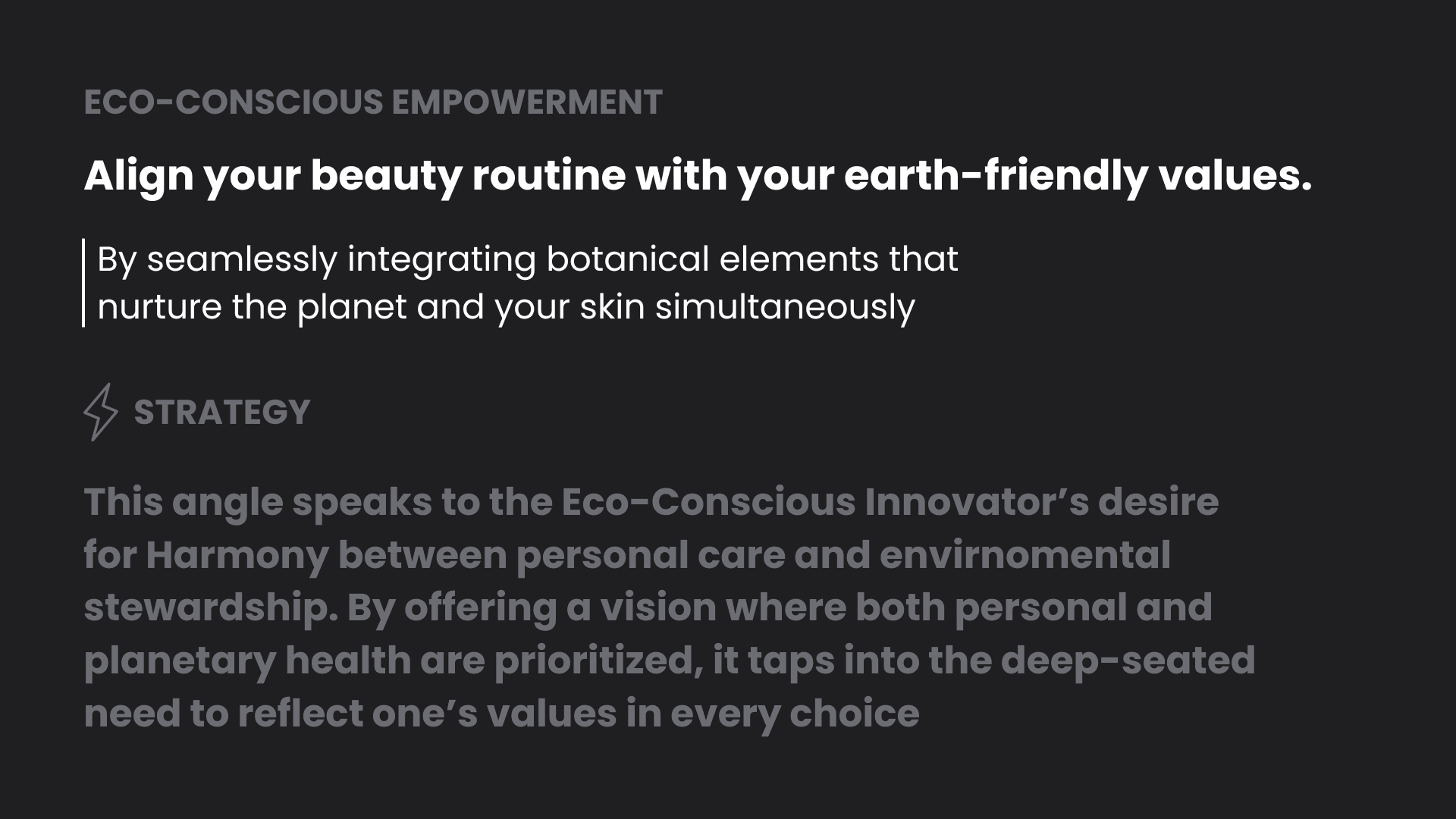 Strategic angle generation